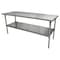 Bk Resources Flat Top Work Table Stainless Steel w/Galvanized Undershelf 72"Wx30"D VTT-7230 - alternate 5